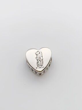 Pandora Singapore Heart Charm Travel Gift Pendant Sterling Silver